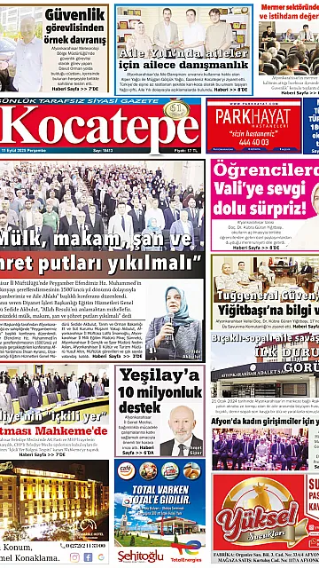 E-Gazete - Tarih: 11 Eylül 2025