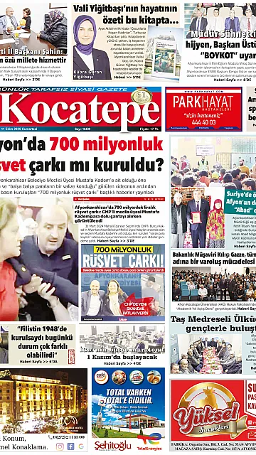 E-Gazete - Tarih: 11 Ekim 2025