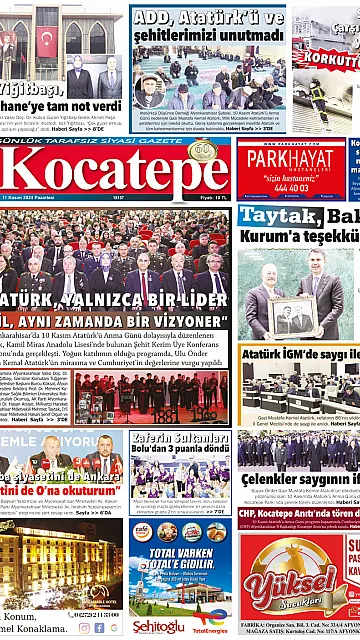 E-Gazete - Tarih: 11 Kasım 2024