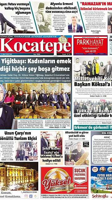 E-Gazete - Tarih: 11 Mart 2025