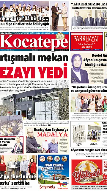 E-Gazete - Tarih: 11 Nisan 2025