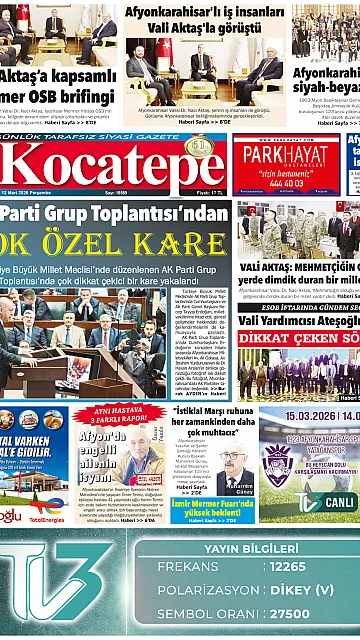 E-Gazete - Tarih: 12 Mart 2026