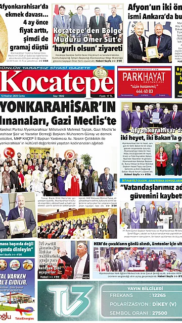 E-Gazete - Tarih: 12 Haziran 2026