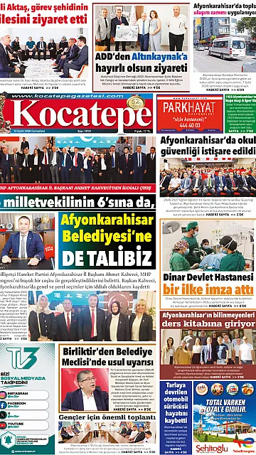 E-Gazete - Tarih: 12 Eylül 2026