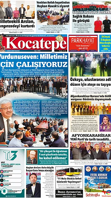 E-Gazete - Tarih: 12 Ekim 2026
