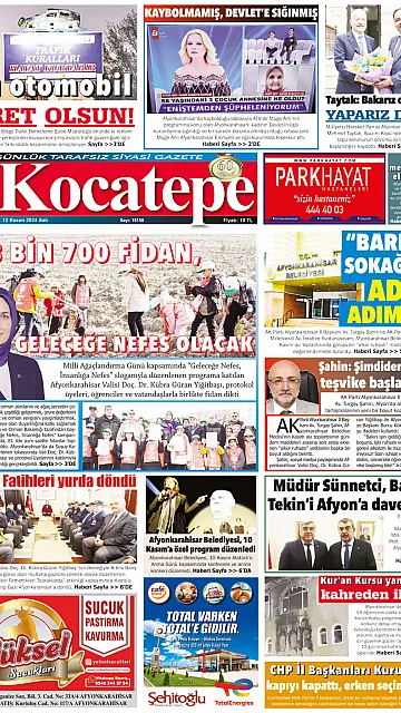 E-Gazete - Tarih: 12 Kasım 2024