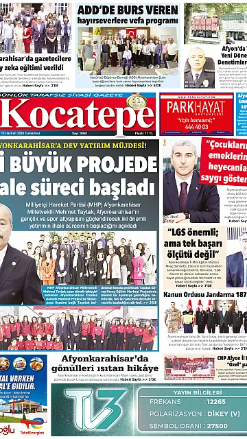 E-Gazete - Tarih: 13 Haziran 2026