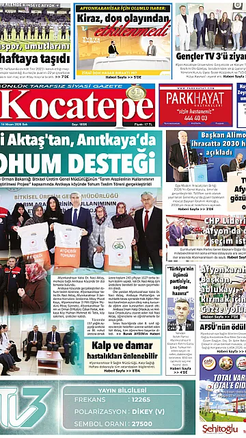 E-Gazete - Tarih: 14 Nisan 2026
