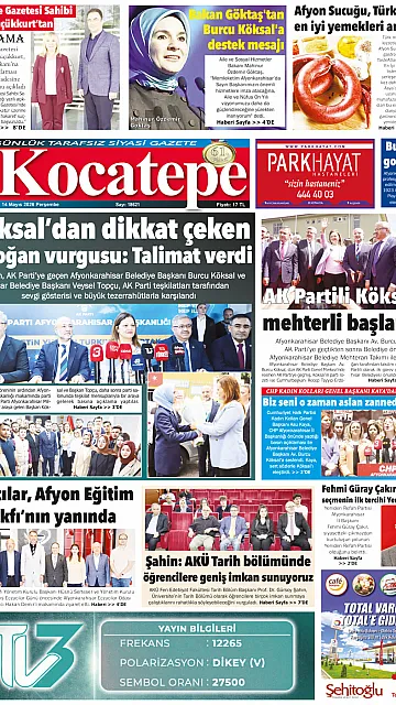 E-Gazete - Tarih: 14 Mayıs 2026