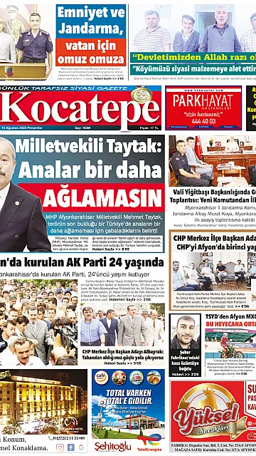 E-Gazete - Tarih: 14 Ağustos 2025