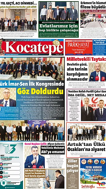 E-Gazete - Tarih: 14 Eylül 2026