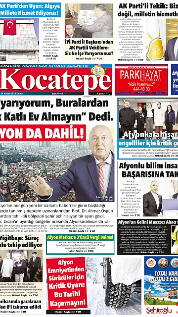 E-Gazete - Tarih: 14 Kasım 2025