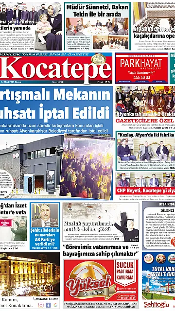 E-Gazete - Tarih: 14 Mart 2025