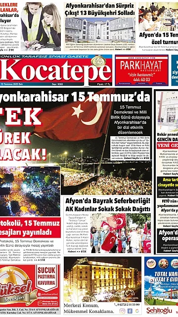 E-Gazete - Tarih: 15 Temmuz 2025