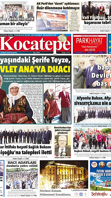 E-Gazete - Tarih: 15 Mayıs 2025