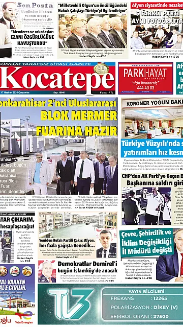 E-Gazete - Tarih: 17 Haziran 2026