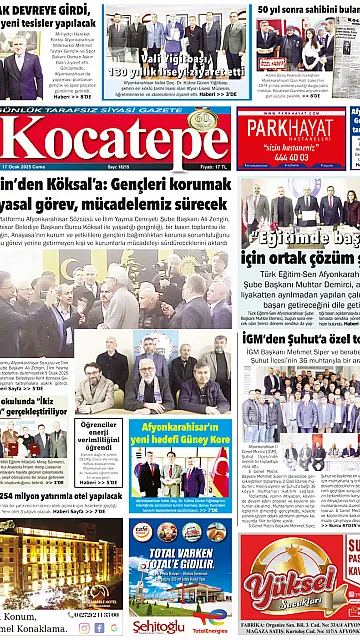 E-Gazete - Tarih: 17 Ocak 2025