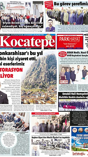 E-Gazete - Tarih: 17 Kasım 2025