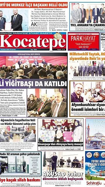 E-Gazete - Tarih: 19 Şubat 2026
