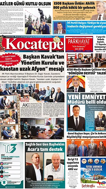 E-Gazete - Tarih: 19 Eylül 2026