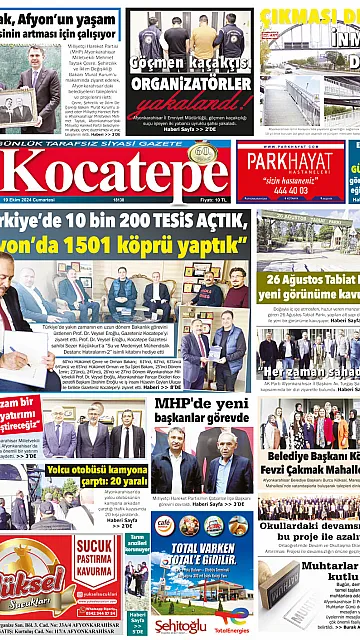 E-Gazete - Tarih: 19 Ekim 2024