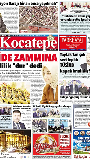 E-Gazete - Tarih: 19 Şubat 2025