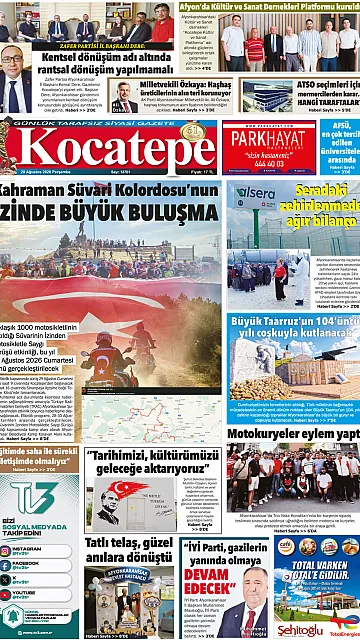E-Gazete - Tarih: 20 Ağustos 2026