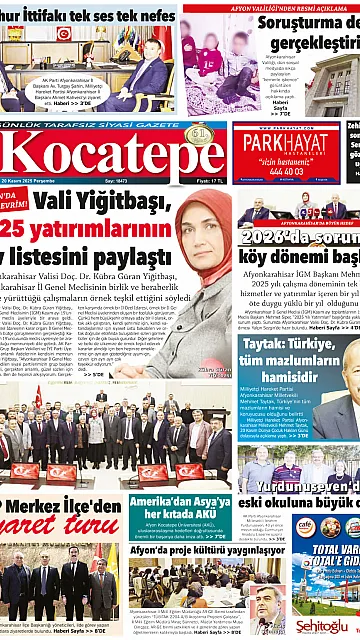 E-Gazete - Tarih: 20 Kasım 2025