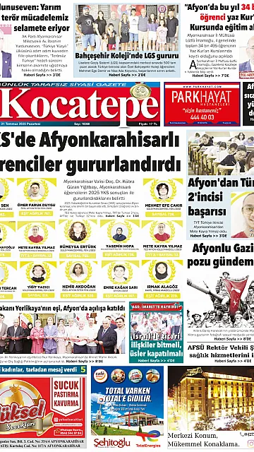 E-Gazete - Tarih: 21 Temmuz 2025