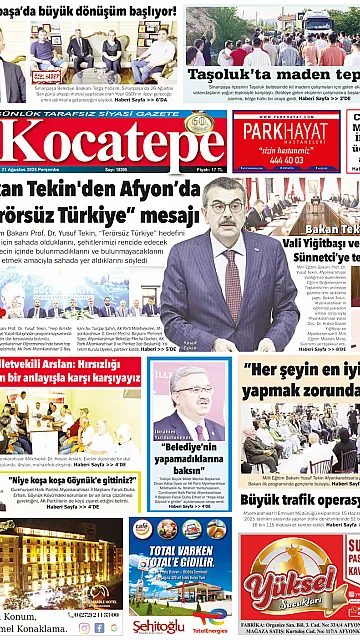 E-Gazete - Tarih: 21 Ağustos 2025