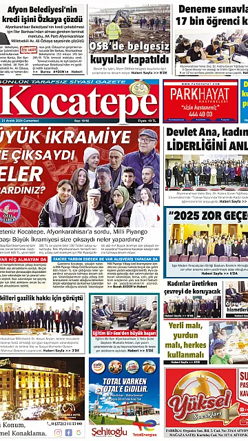 E-Gazete - Tarih: 21 Aralık 2024