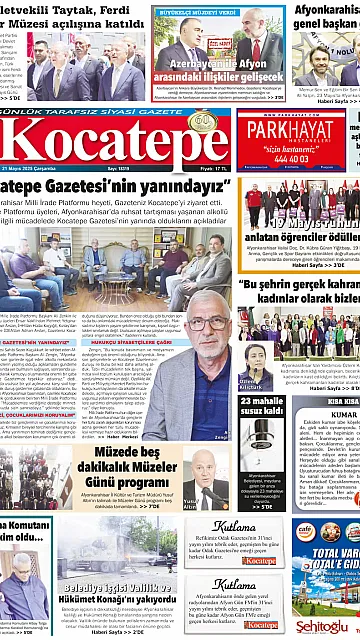 E-Gazete - Tarih: 21 Mayıs 2025