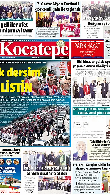 E-Gazete - Tarih: 22 Eylül 2025