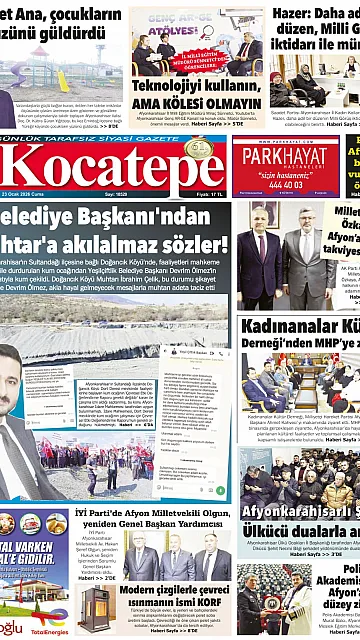 E-Gazete - Tarih: 23 Ocak 2026