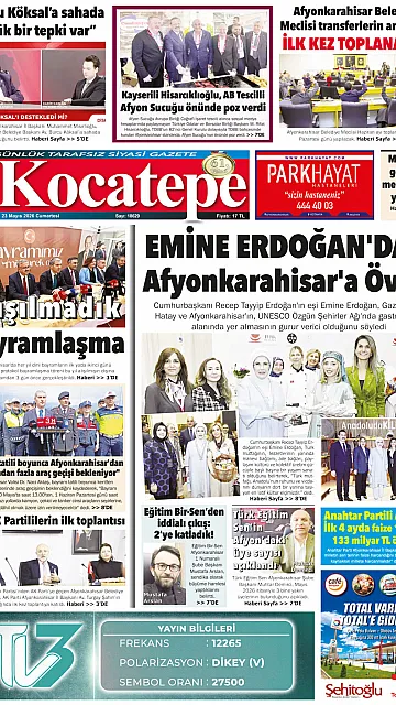 E-Gazete - Tarih: 23 Mayıs 2026