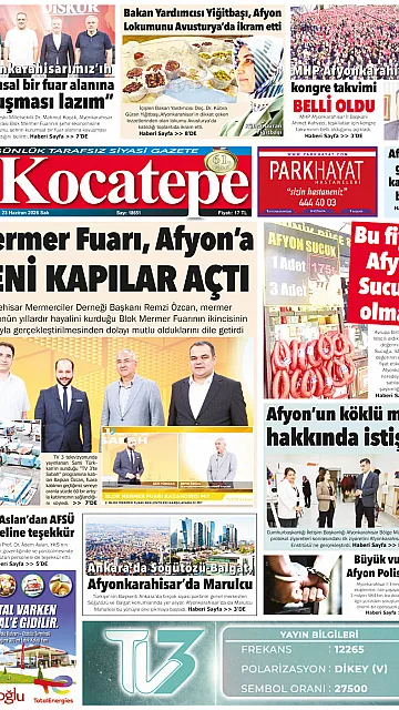 E-Gazete - Tarih: 23 Haziran 2026