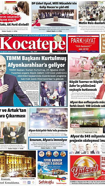 E-Gazete - Tarih: 23 Ağustos 2025
