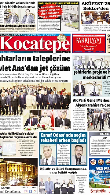 E-Gazete - Tarih: 23 Mayıs 2025