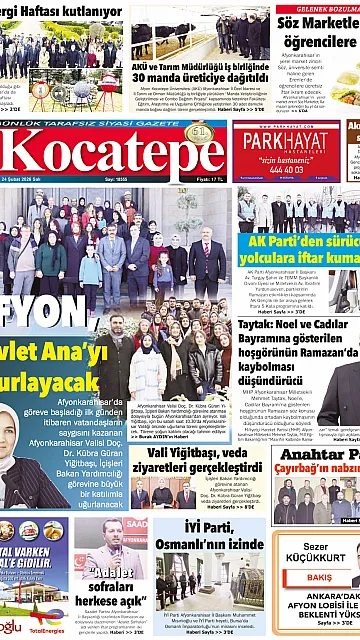 E-Gazete - Tarih: 24 Şubat 2026