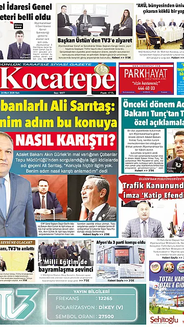 E-Gazete - Tarih: 24 Mart 2026