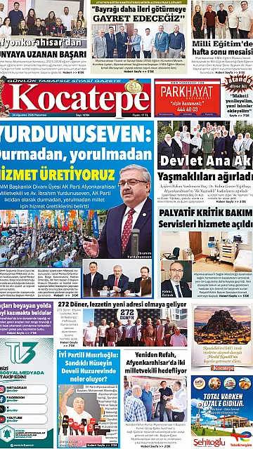 E-Gazete - Tarih: 24 Ağustos 2026