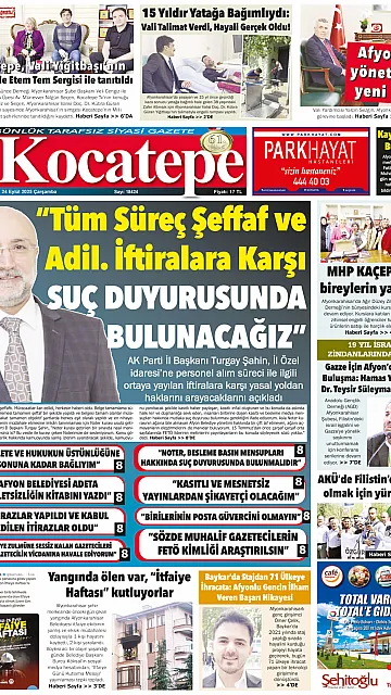 E-Gazete - Tarih: 24 Eylül 2025
