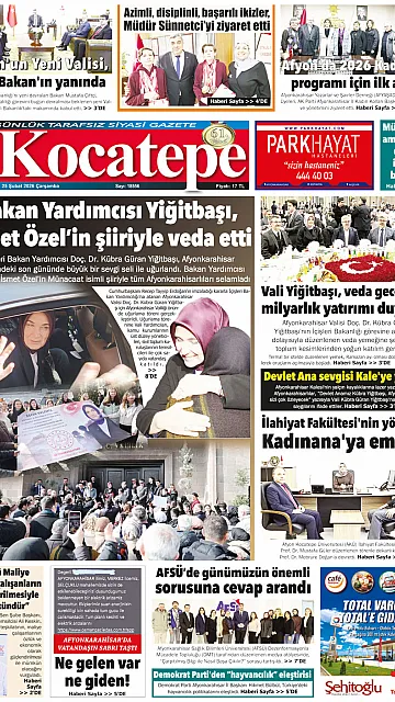 E-Gazete - Tarih: 25 Şubat 2026
