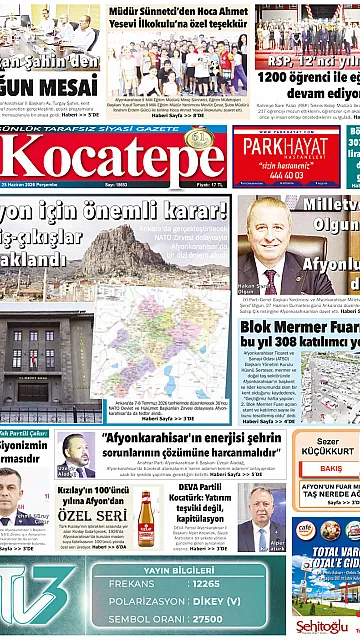 E-Gazete - Tarih: 25 Haziran 2026