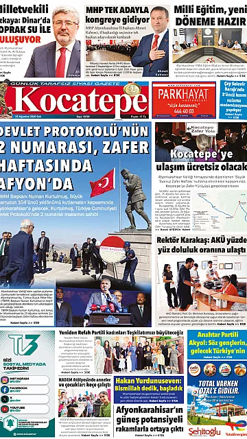 E-Gazete - Tarih: 25 Ağustos 2026