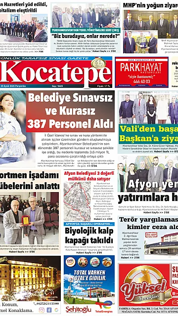 E-Gazete - Tarih: 25 Eylül 2025