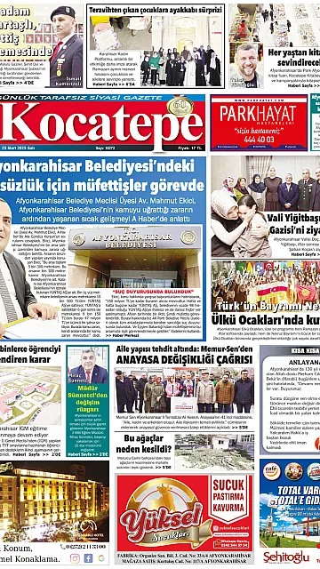 E-Gazete - Tarih: 25 Mart 2025