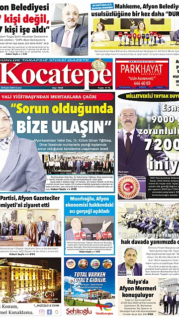 E-Gazete - Tarih: 26 Eylül 2025