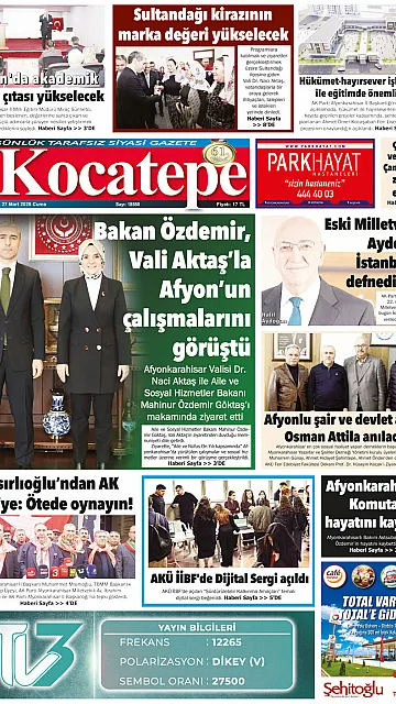 E-Gazete - Tarih: 27 Mart 2026