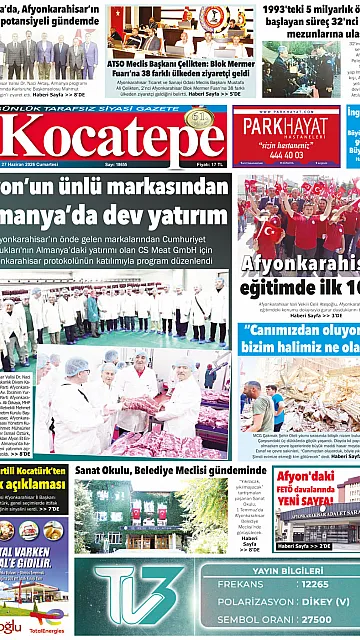 E-Gazete - Tarih: 27 Haziran 2026